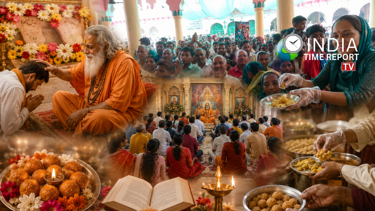 Guru Purnima Celebration at Dauji Maharaj Temple Mathura Representative Image