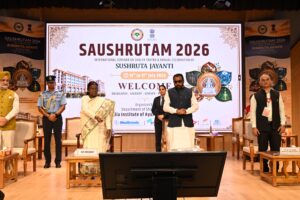 राष्ट्रपति मुर्मु ने किया ‘सौश्रुतम् 2026’ का उद्घाटन, आयुर्वेदिक सर्जरी और मेडिकल रिसर्च को मिला बड़ा संदेश