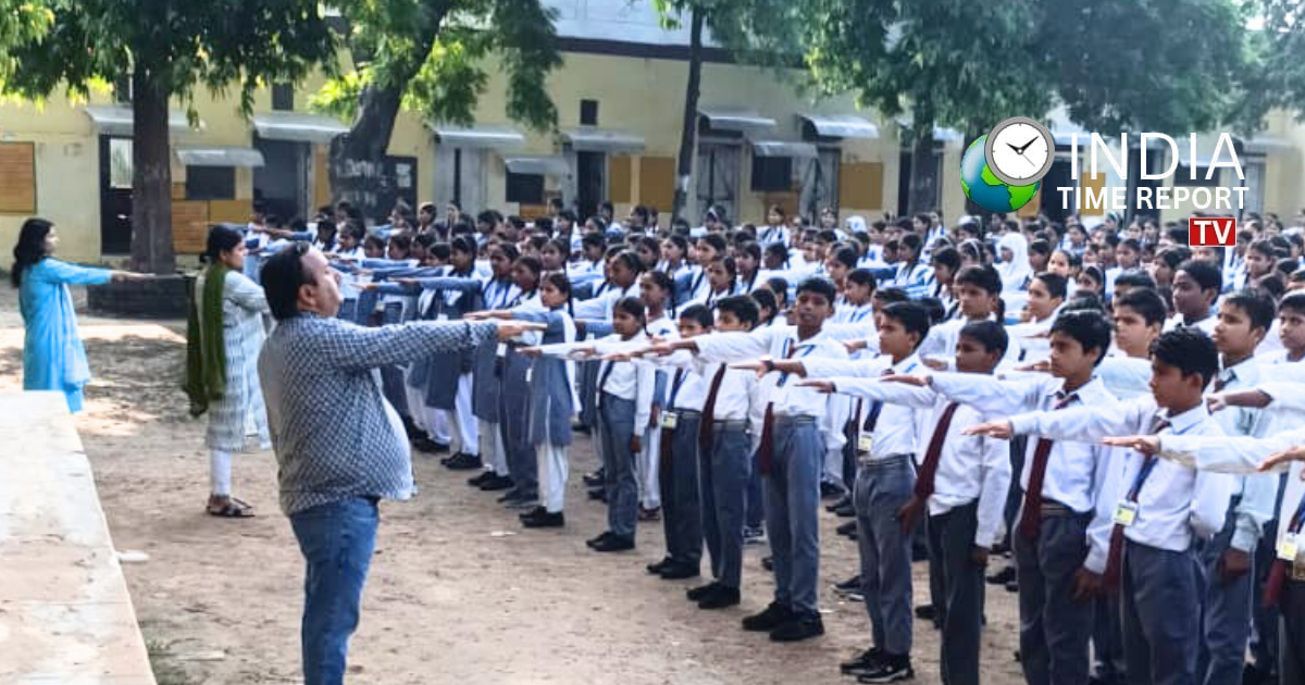 Road safety awareness programme at Sadabad Inter College Hathras