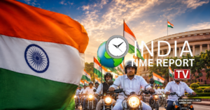 हर घर तिरंगा की गूंज, सांसदों की बाइक रैली को उपराष्ट्रपति ने दिखाई हरी झंडी