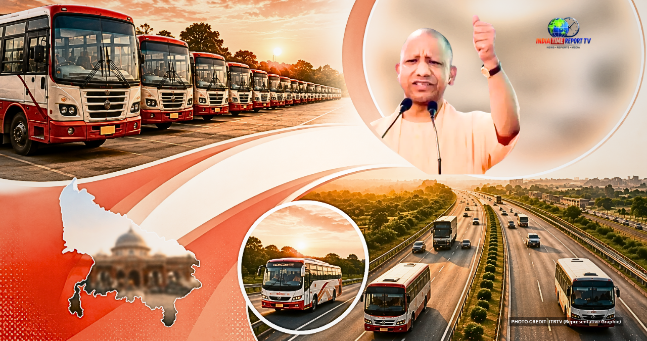Representative image of UPSRTC free bus travel for women on Raksha Bandhan in Uttar Pradesh.