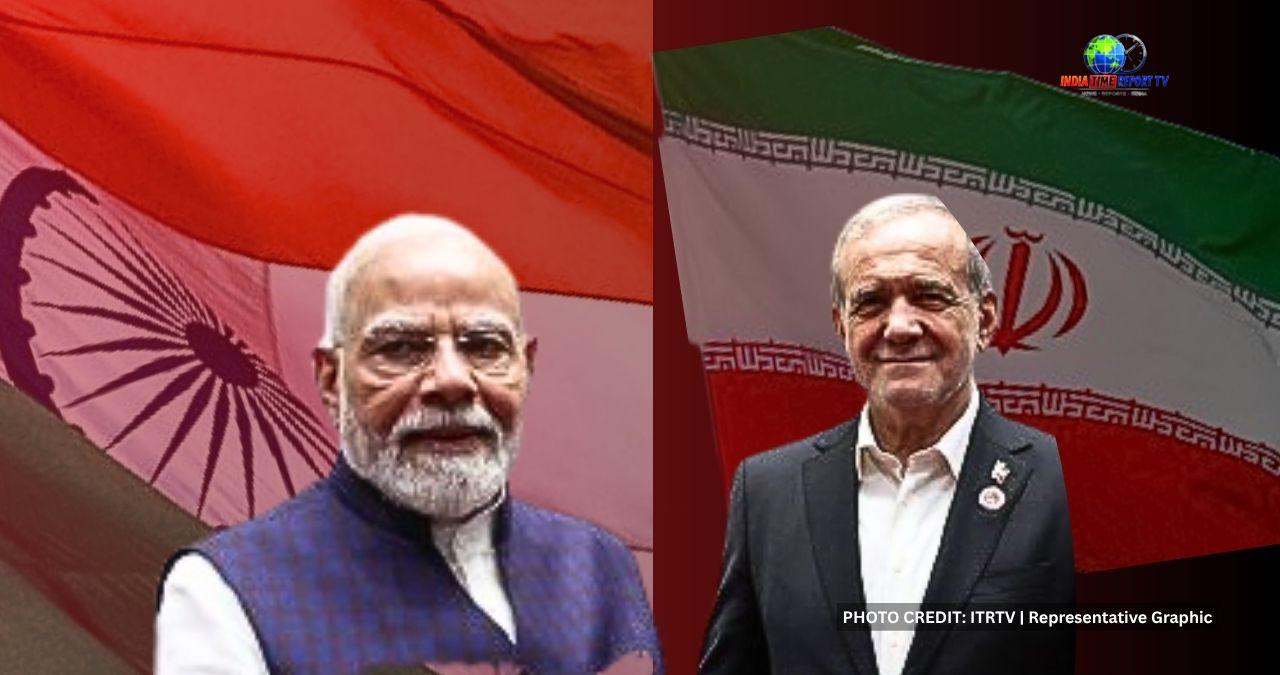 प्रधानमंत्री नरेंद्र मोदी और ईरान के राष्ट्रपति मसूद पेज़ेशकियन