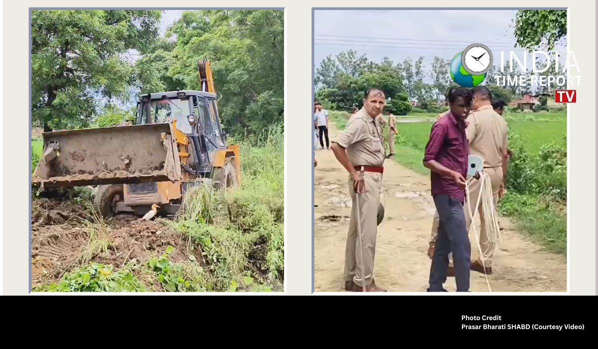Restoration work of Mahishmati River in Sambhal, Uttar Pradesh.