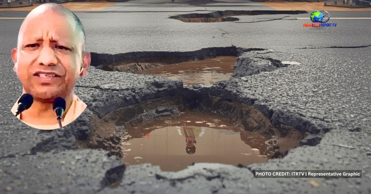 बारिश और बाढ़ से क्षतिग्रस्त सड़कों को लेकर मुख्यमंत्री योगी आदित्यनाथ के निर्देशों का प्रतिनिधि ग्राफिक